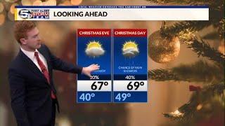 Warming Up this Week, Isolated Showers Possible on Christmas: Sunday Evening Forecast 12/22/2024