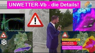 UNWETTER-Vb - die Details: Starkregen & Schnee, Hochwasser & Glätte, Lawinen und Schneebruch + Trend