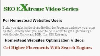 Optimizing Homestead Websites SEO Extreme Video Series