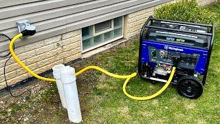 Whole Home Manual Backup Generator Setup For Less Than $1600