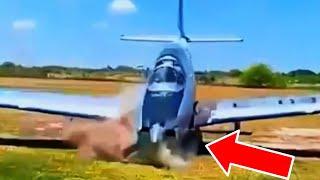 PLANE CRASHES INTO GRASS - Daily dose of aviation