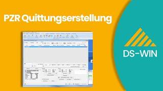 PZR Quittungserstellung bei Dampsoft DS-WIN