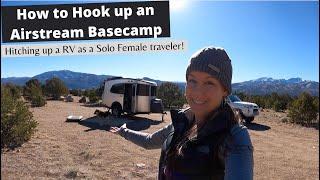 Hooking up an Airstream Basecamp: How to Hitch a RV Trailer as a Solo Female