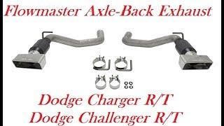 Flowmaster Axle Back Exhaust (Resonator Delete Kit) Dodge Charger RT / Challenger RT