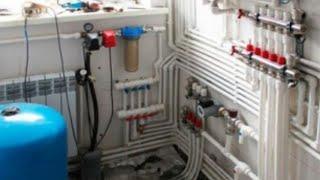 Монтаж сантехнически труб Installation of plumbing pipes