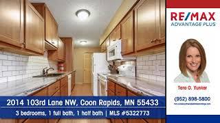 Homes for sale 2014 103rd Lane NW Coon Rapids MN 55433 RE/MAX Advantage Plus