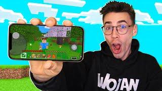 GRAM w PODRÓBKĘ MINECRAFT na TELEFON!