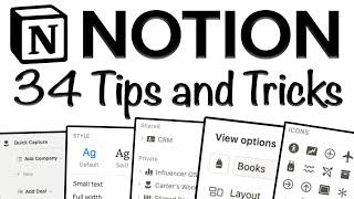 34 Unique Notion Tips and Tricks [Notion Tutorial] 
