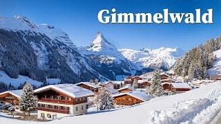 Gimmelwald, Switzerland 4K ️ A Winter Wonderland ️ Magical Christmas Evening Walking Tour 