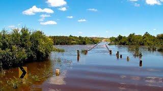 Brücke unter Wasser • Expeditionsmobil • Weltreise