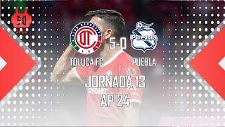  Toluca 5-0 Puebla: ¡Aplastante!  (Puebla no fue rival)