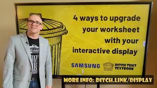 4 ways to upgrade your worksheet with your interactive display