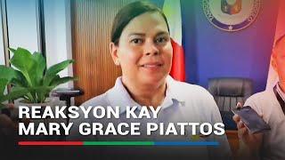 Sara Duterte tinanong tungkol sa paghahanap kay Mary Grace Piattos | ABS-CBN News