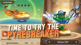 PYREBREAKER test compared with CLOUD DRIFTER in Legend of Mushroom