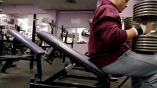125 x 9 Dumbbell Incline Press