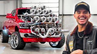 I Installed 17 Turbos on my Truck (38,000 horsepower)