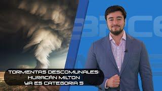 Tormentas descomunales: Huracán Milton ya es categoria 5