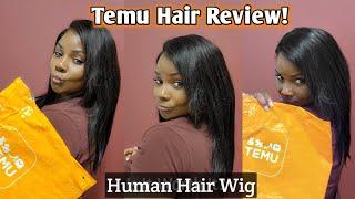 TEMU Human Hair Wig Review! #temu #temuwigreview