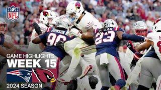 New England Patriots vs. Arizona Cardinals | 2024 Week 15 Game Highlights