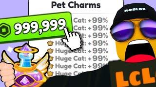 WHAT do MAX CHARMS & GOD & LUCKY IV POTIONS & $999,999 ROBUX & DAILY ROLL HATCH in Pets GO?