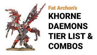 Ranking the BEST Khorne Daemons & Combos in 10th Edition 40k | Chaos Daemons Tier List