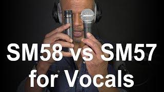 Shure SM58 vs SM57 for Vocals