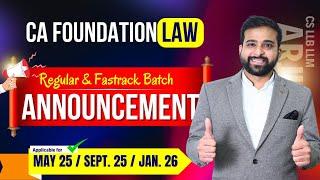 FAST TRACK AND REGULAR BATCHES FOR CA FOUNDATION | CA FOUNDATION CLASSES |