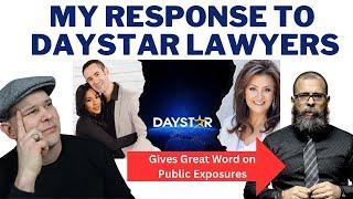 My Response to Daystar Lawyers with Daystar Scandal Allegations News Update