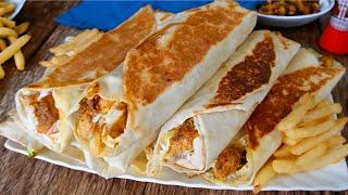 Chicken Shawarma Recipe. شاورما مرغ #shawarma #شاورمه #chickenwraps