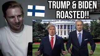 Reaction To Finnish Comedy ROASTS Joe Biden and Donald Trump (Putous)