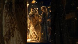 A Woman Fuses with A Owl on AGT #americagottalent #agt #magic #talent #shorts