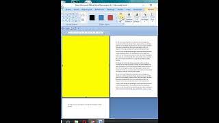 How To Color One Page In Microsoft Word  #shorts #short #msword #youtubeshorts