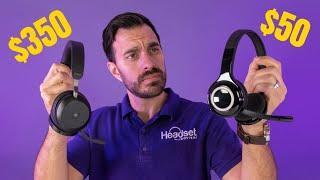 $50 Headset Mic Vs. $350 Headset Mic