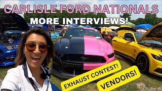 CARLISLE FORD NATIONALS VENDORS EXHAUST CONTEST AND MORE INTERVIEWS!