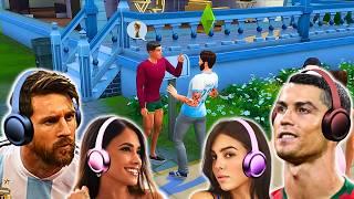 Messi & Ronaldo play SIMS 4 with Antonela & Georgina!