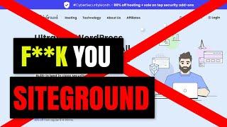 FREELANCERS! NEVER USE SITEGROUND FOR WEB HOSTING! HERE'S WHY!