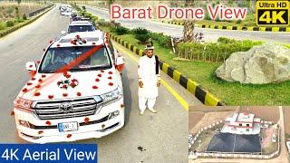 Barat Drone Video | Village Wedding Style | Aerial Video of Barat | Raja Arslan Barat | Weding Video