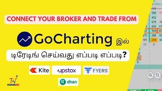 How To Connect With Broker and Trade From Gocharting | #TAMILNIFTYTRADER #orderflow  #gocharting