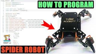 ACEBOTT ESP8266 Quadruped Bionic Spider Robot With Arduino | 8DOF | Robot Lk | How To Coding