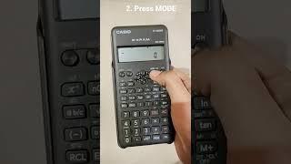 How to reset the scientific calculator #scintific #calculator