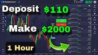 Pocket Option Hack Trick | New Strategy | 100 win | 1 Min Strategy | earn money online