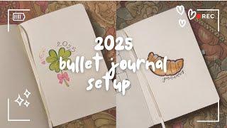 plan with me ! 2025 + january bullet journal setup (minimalist & beginner-friendly)