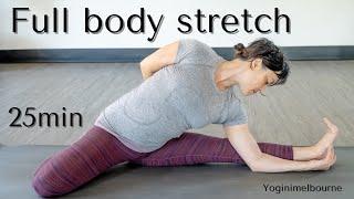 25min Full body stretch | gentle daily yoga routine for flexibility, mobility and ease |