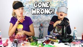 BLINDFOLDED SLIME PRANK CHALLENGE GONE WRONG!!!