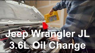 Jeep Wrangler JL 3.6L Oil Change | 2024 DIY Guide