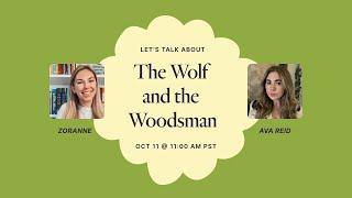 Author Ava Reid in conversation with booktok moderator, Zoranne Host