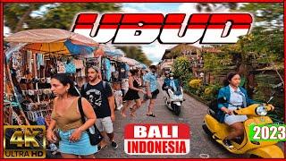 Virtual Walking Tour through Center of Ubud, Bali, Indonesia 