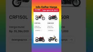 Info harga Motor honda type sport th 2022#shorts #motorcycle #