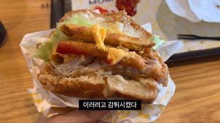 먹방 브이로그 | 아침부터 입터지는 사람 (노티드, 맘스터치, 매일두유 롤케이크, 구운 피스타치오링, 신상과자, 초밥, 이성당, 부추전, 찹쌀떡, 떡먹방, 폭식, 디저트먹방)