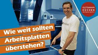 Wie weit sollten Arbeitsplatten überstehen? Möglichkeiten bei Griffen, grifflos & Griffleisten